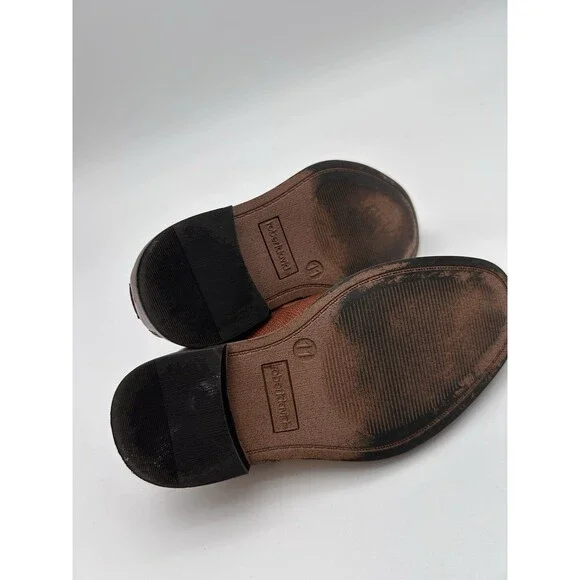 Robert David Boys Lace Up Panama Dress Shoes Brown Size 11 Church Wedding Formal - Picture 5 of 7